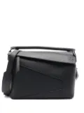 Loewe Pre-Owned 2020s large Puzzle Edge leather shoulder bag - BLACK