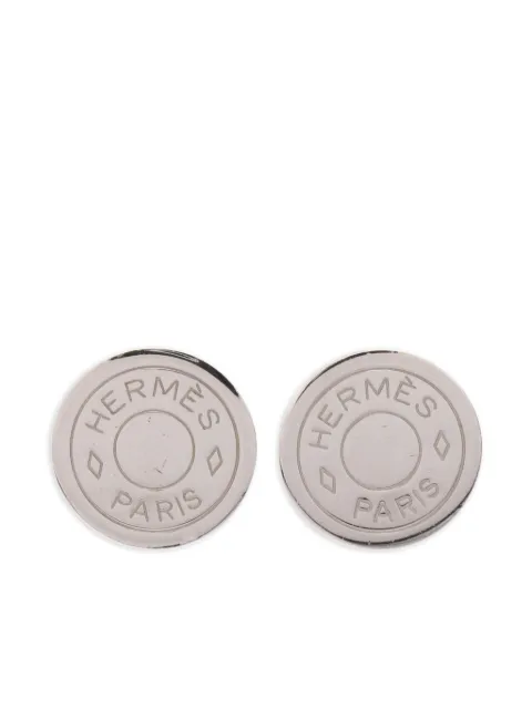 Hermès Pre-Owned 2010s logo-engraved earrings
