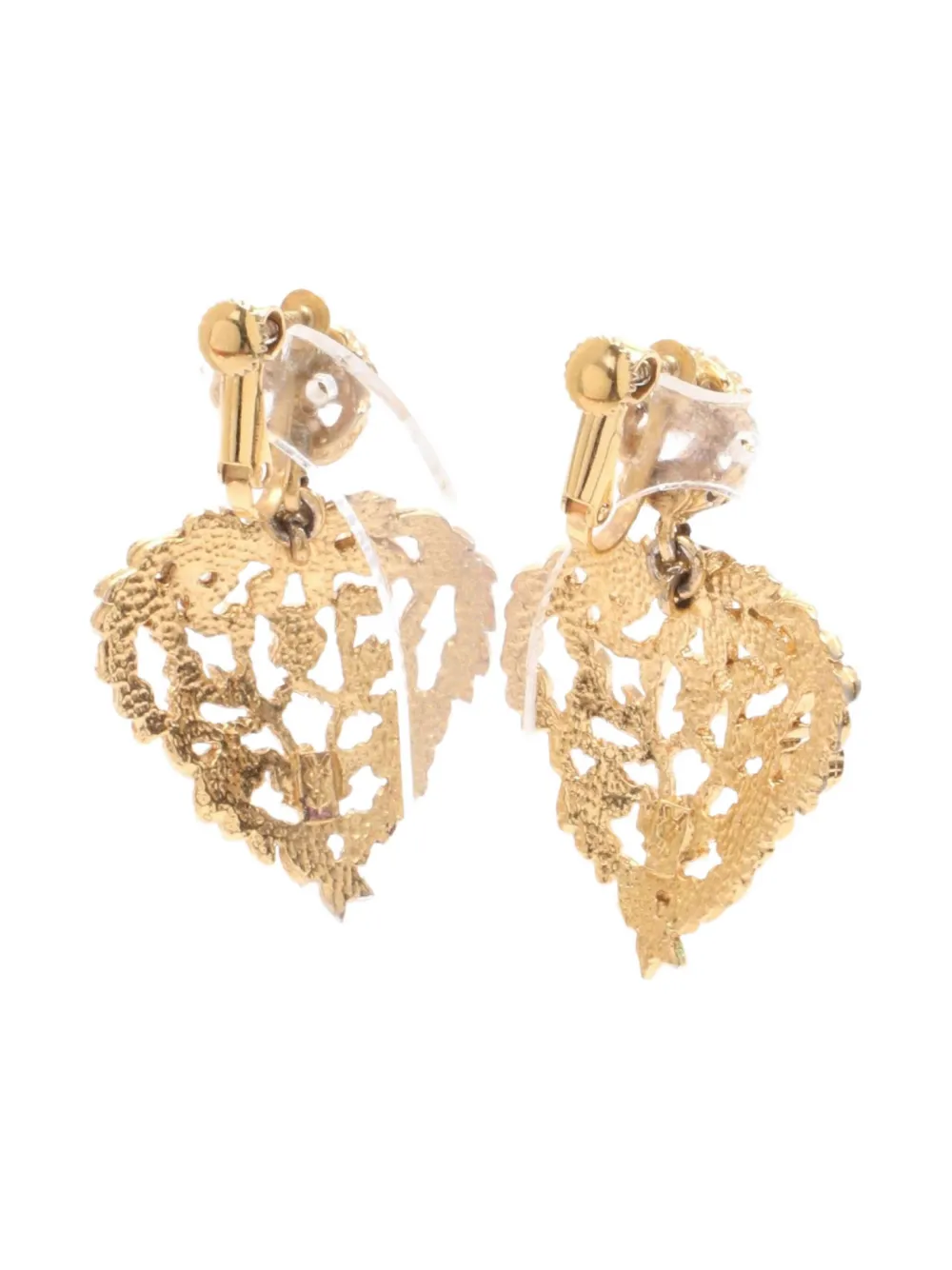 Saint Laurent Pre-Owned 2000s logo-engraved earrings | Image 2