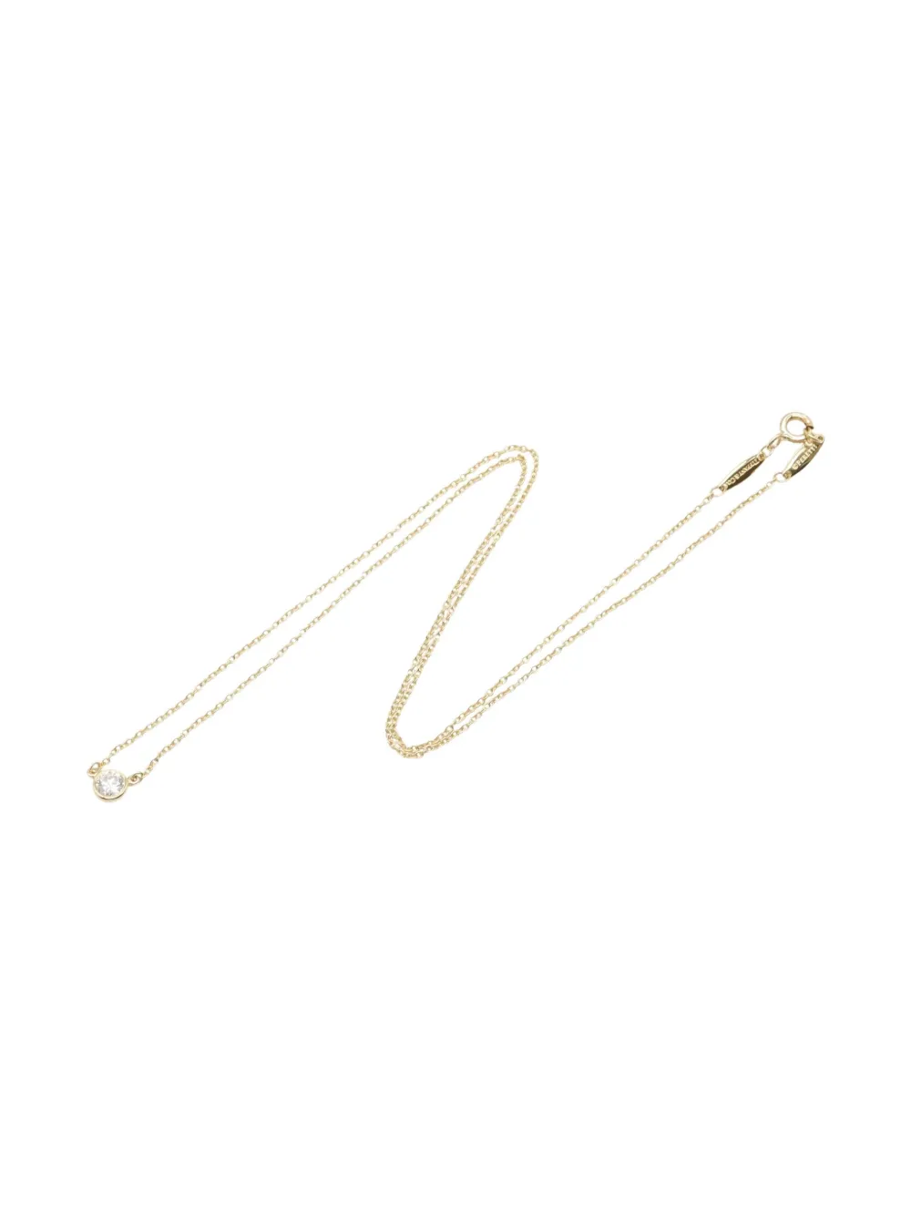 Tiffany & Co. Pre-Owned 2010s 18K yellow gold By-the-Yard diamond necklace | Image 2