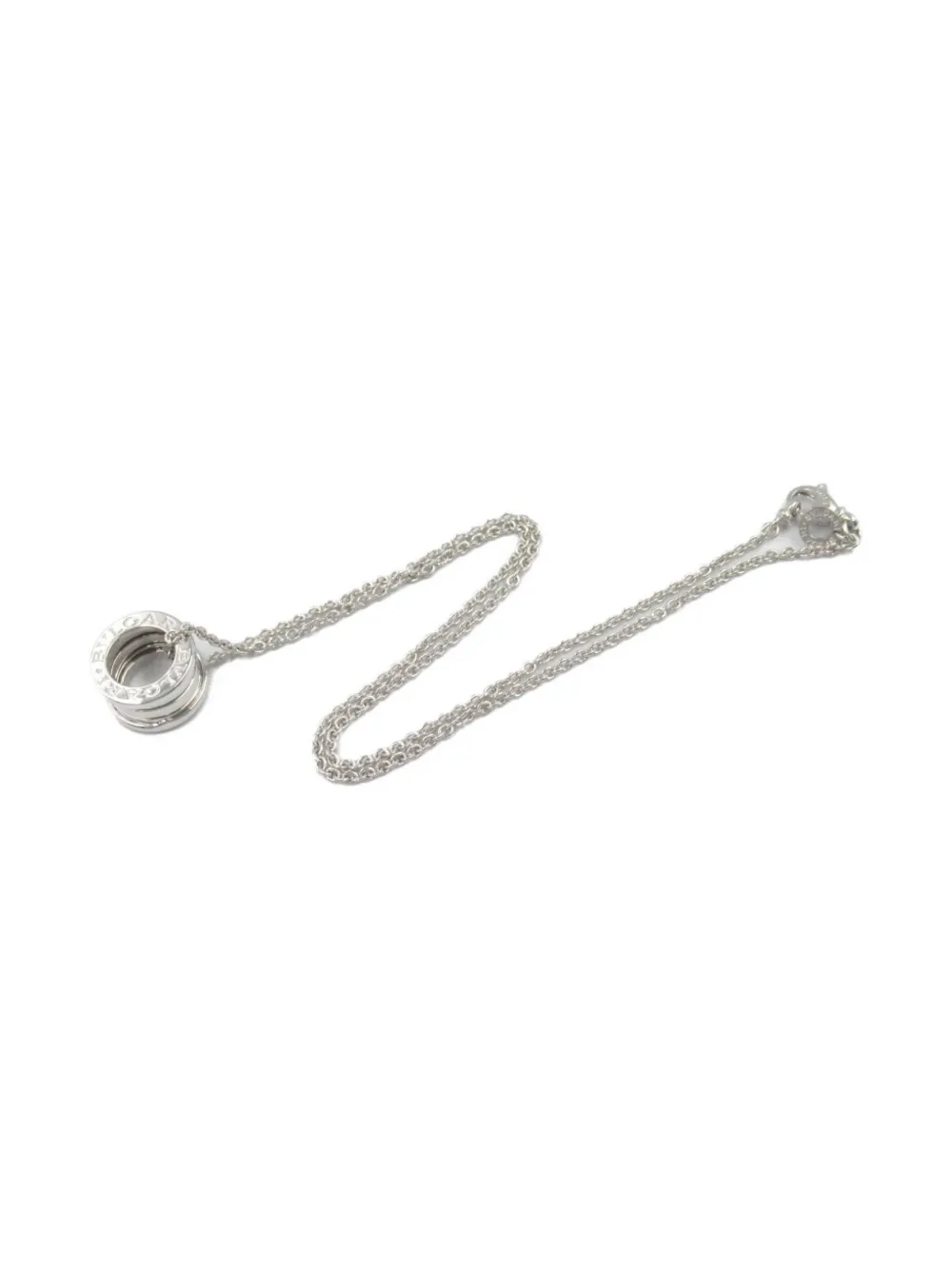 Bvlgari Pre-Owned 2010s 18K white gold B.zero1 necklace | Image 2