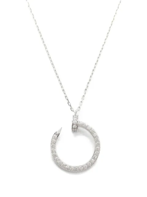 Cartier قلادة 'جوست آن كلو' ذهب أبيض عيار 18 مرصعة بألماس من عقد 2010