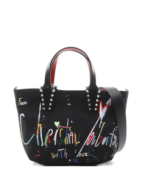 Christian Louboutin Pre-Owned 2020s Cabata graffiti tote bag