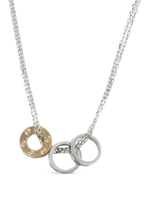 Cartier 2010s 18K white gold Love necklace