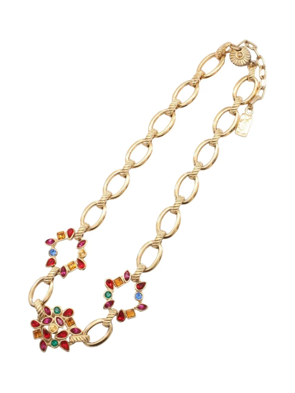 2000s rhinestone-embellished necklace