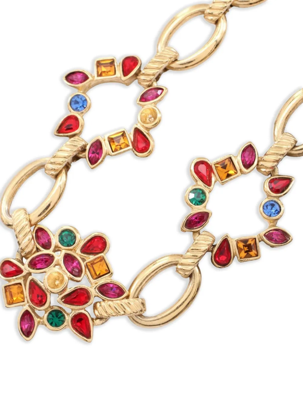 Saint Laurent Pre-Owned 2000s rhinestone-embellished necklace | Image 2