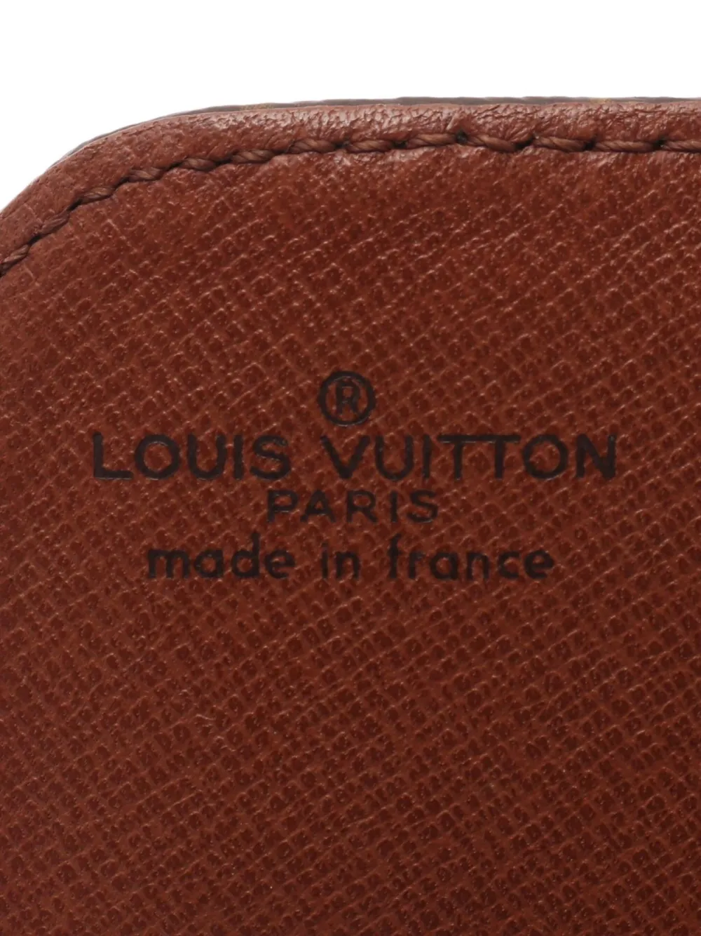 Pre-owned Louis Vuitton 1988 Cartesier Pm Shoulder Bag In Brown