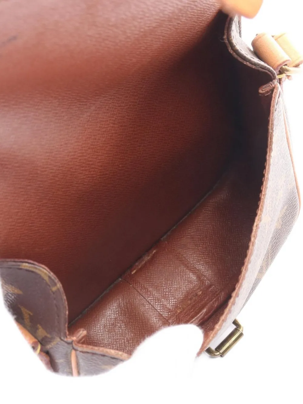 Pre-owned Louis Vuitton 1988 Cartesier Pm Shoulder Bag In Brown