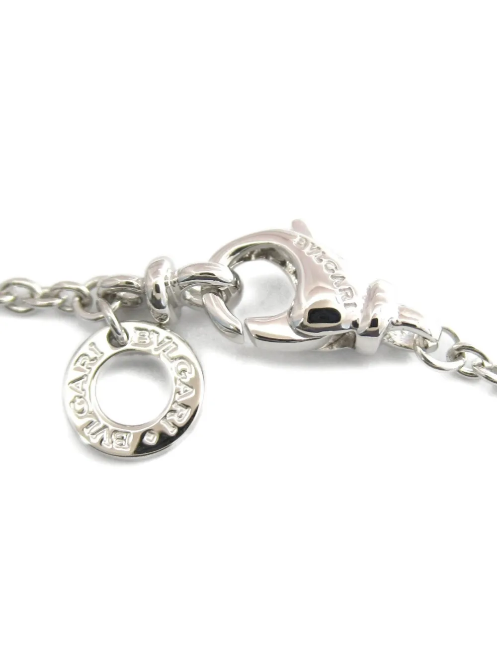 Pre-owned Bvlgari 2010s 18k White Gold 1pd Diamond Necklace