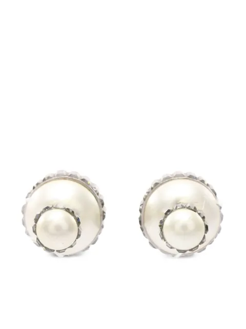 Christian Dior Pre-Owned أقراط مزينة بلؤلؤ وحجر الراين من عقد الألفينيات