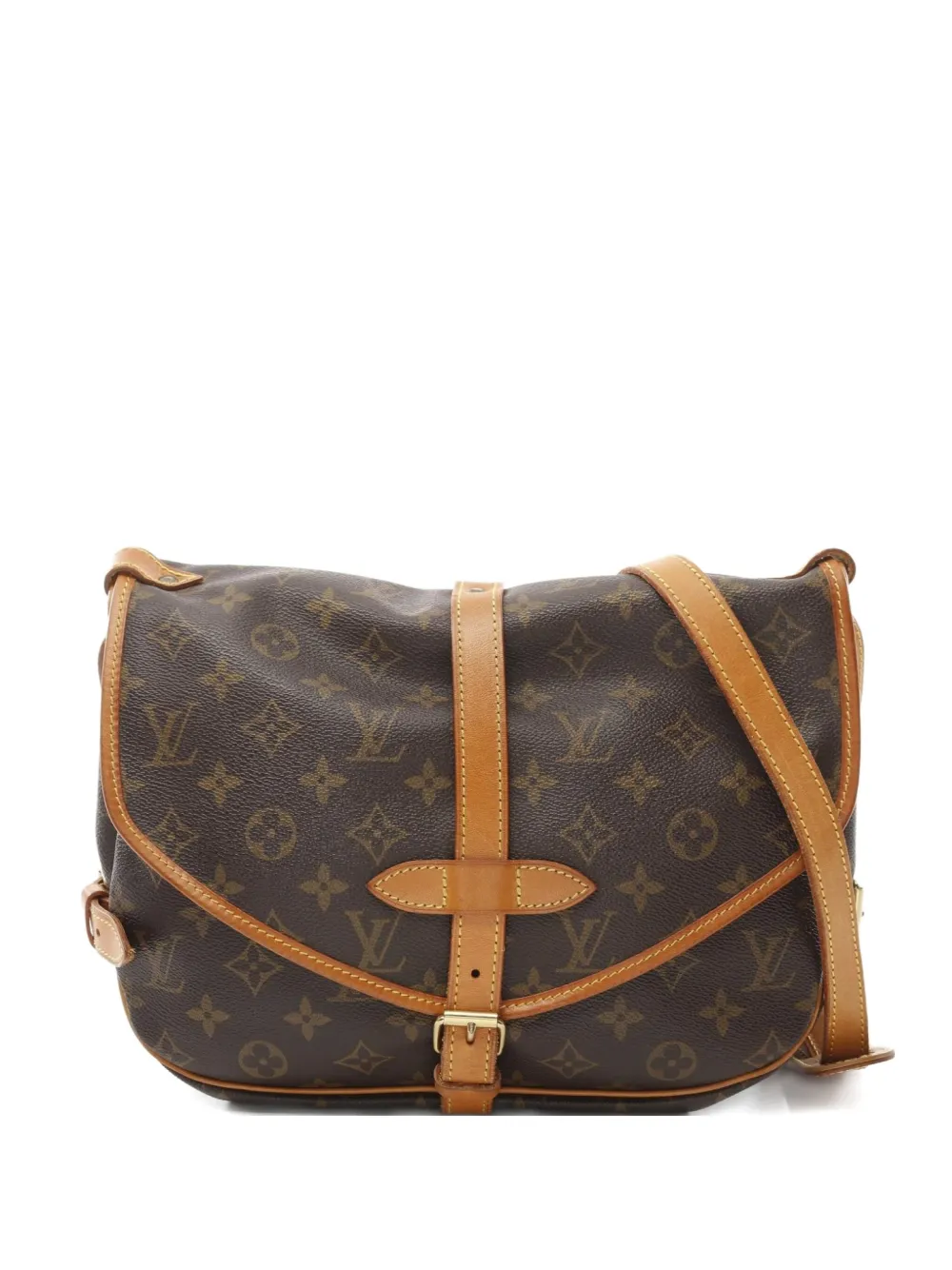 Louis Vuitton Pre-Owned 1993 ソミュール 30 ショルダーバッグ - ブラウン Louis Vuitton Pre-Owned 1993 ソミュール 30 ショルダーバッグ - ブラウン