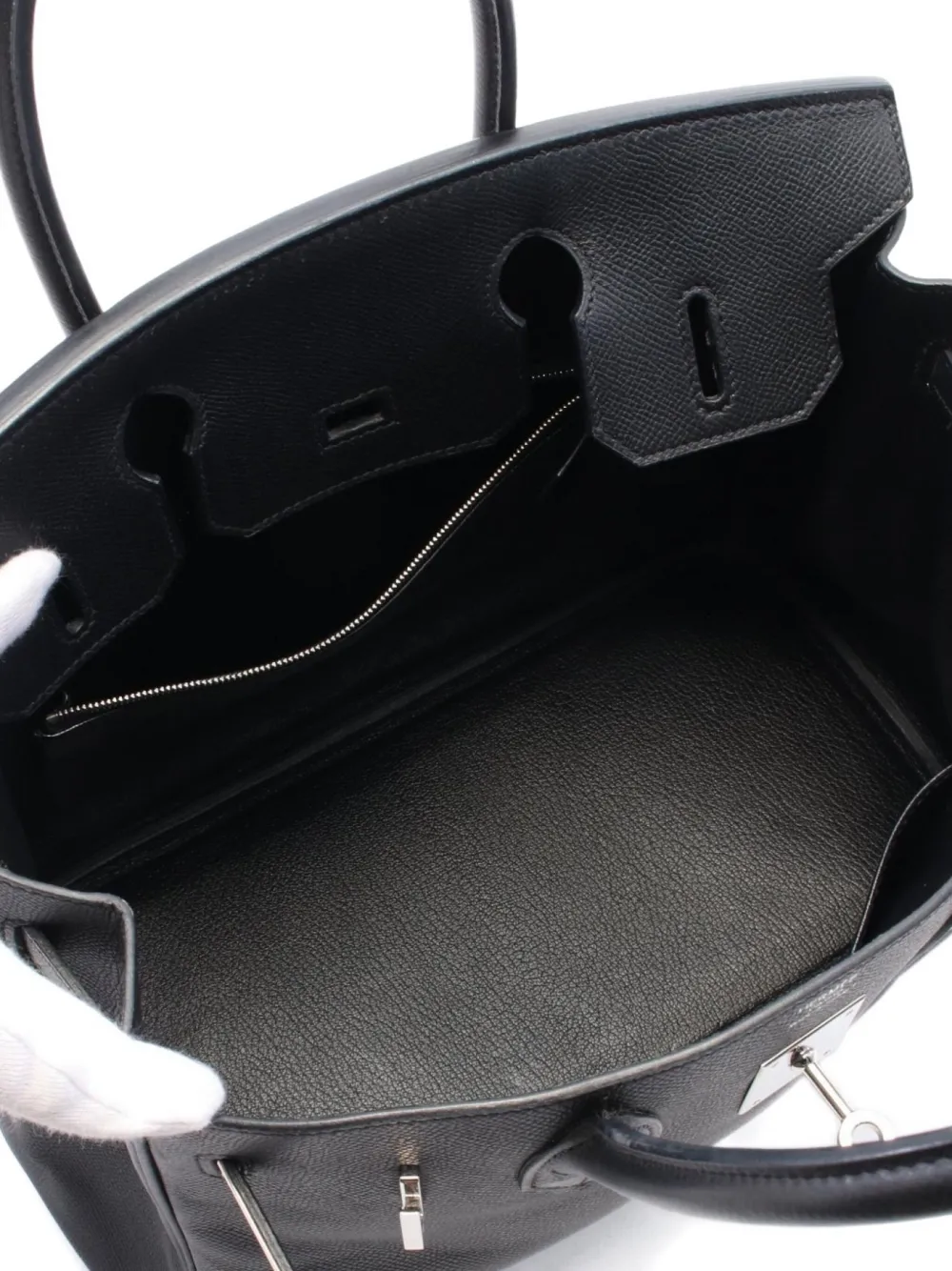 Pre-owned Hermes 2009 Birkin 30 Handbag In Black