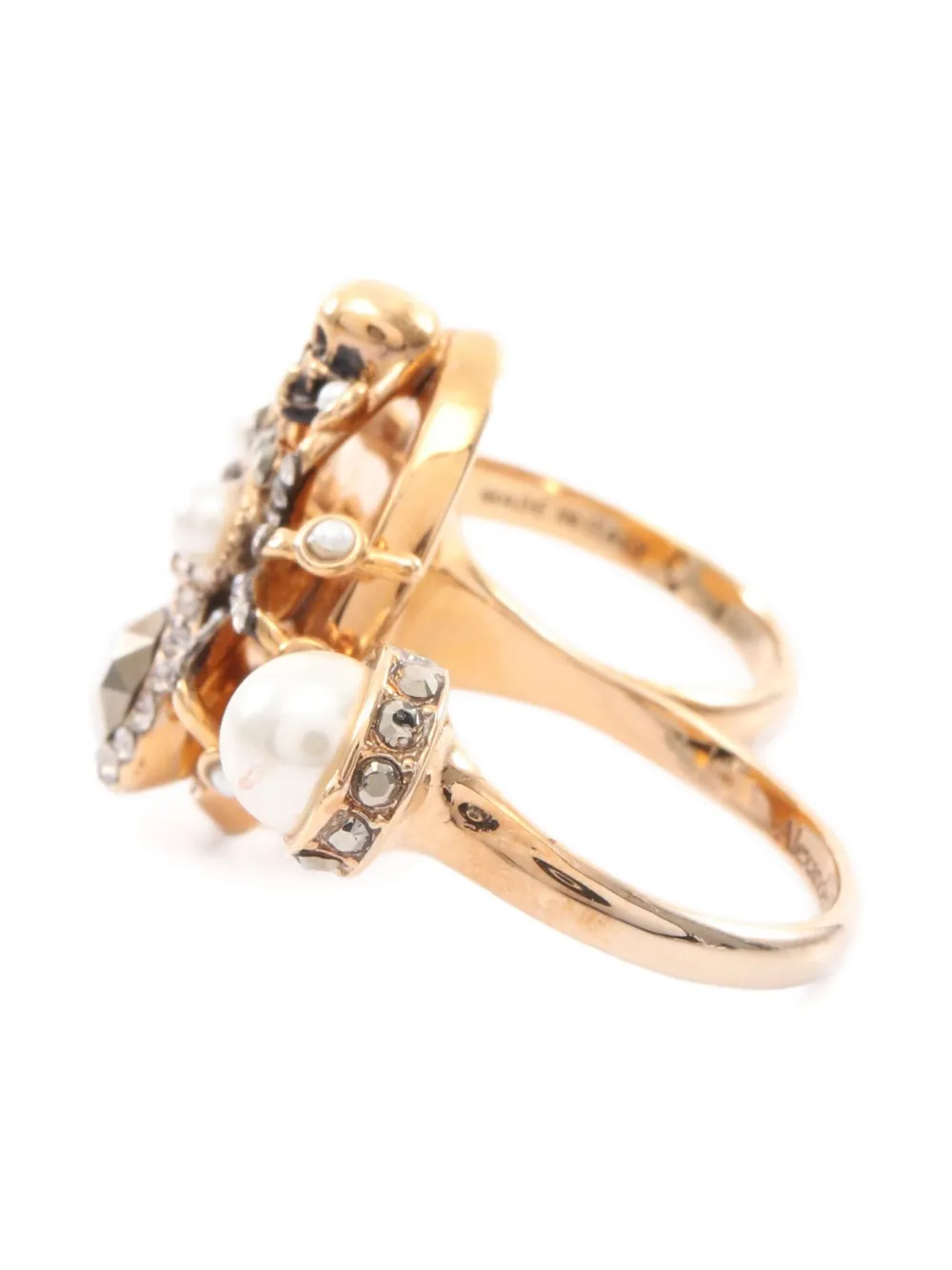 Pre-owned Alexander Mcqueen 2010s Double Finger Ring