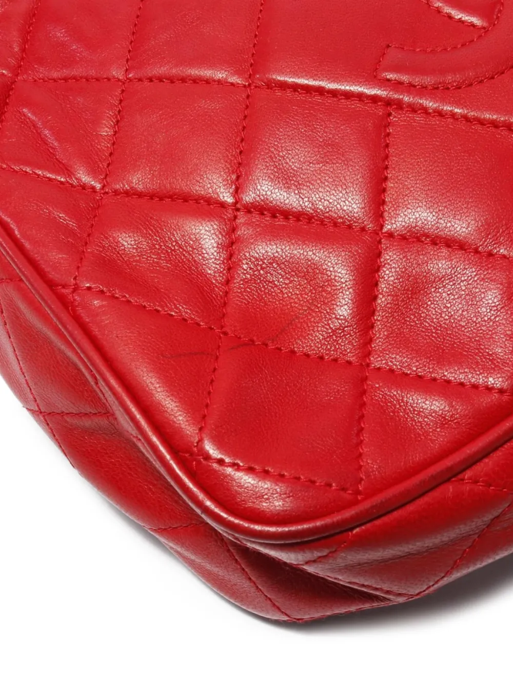 Pre-owned Chanel 1989-1991 Lnterlocking Cc-logo Cross Body Bag