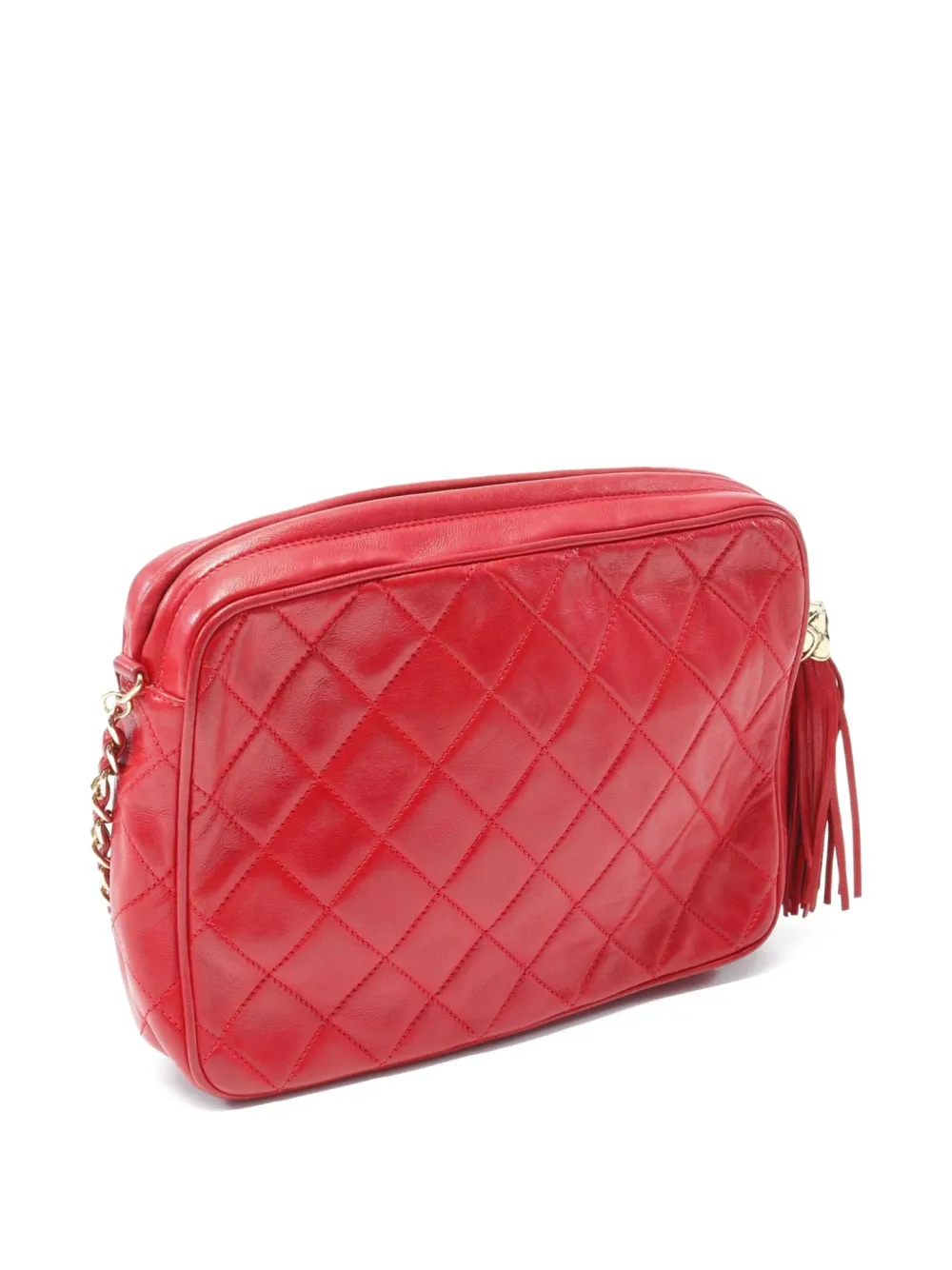 Pre-owned Chanel 1989-1991 Lnterlocking Cc-logo Cross Body Bag