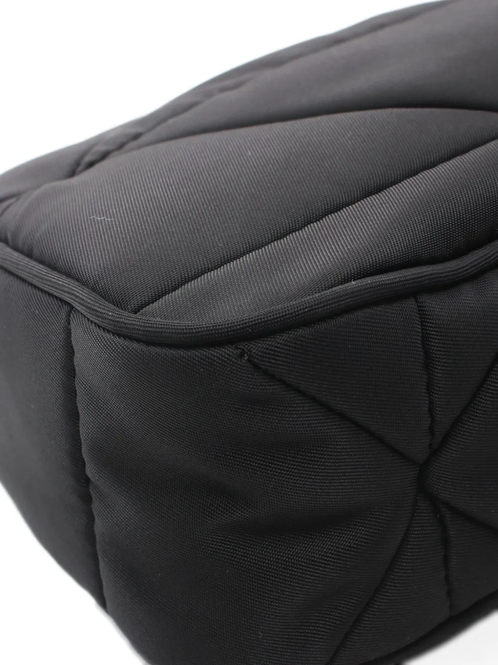 Pre-owned Prada 2020s Quilted Leather Shoulder Bag In Black