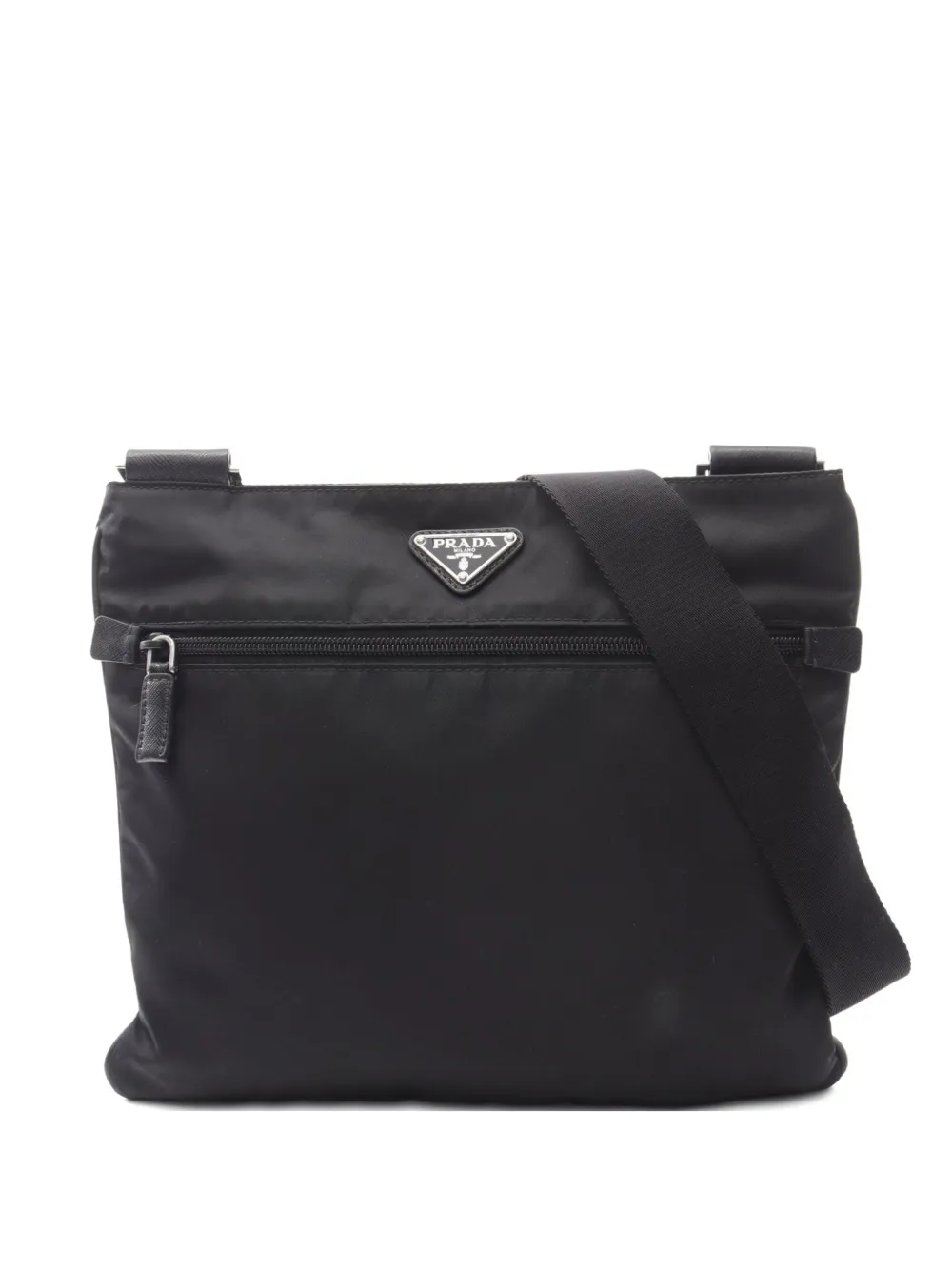 Prada Pre-Owned 2010s triangle-logo shoulder bag | Black | Image 1