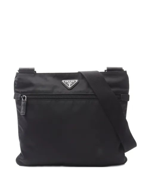 Prada Pre-Owned 2010s triangle-logo shoulder bag