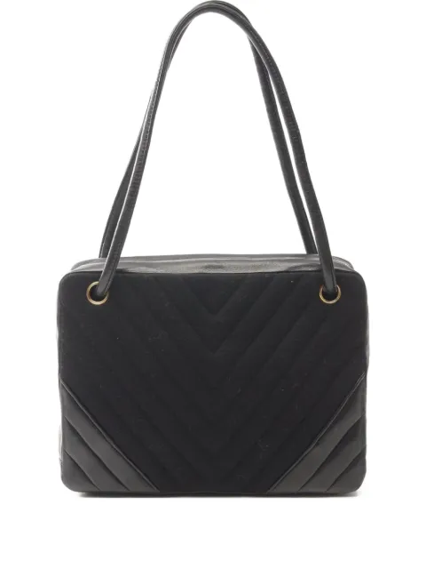 CHANEL Pre-Owned 1989-1991 Chevron V-stitch shoulder bag