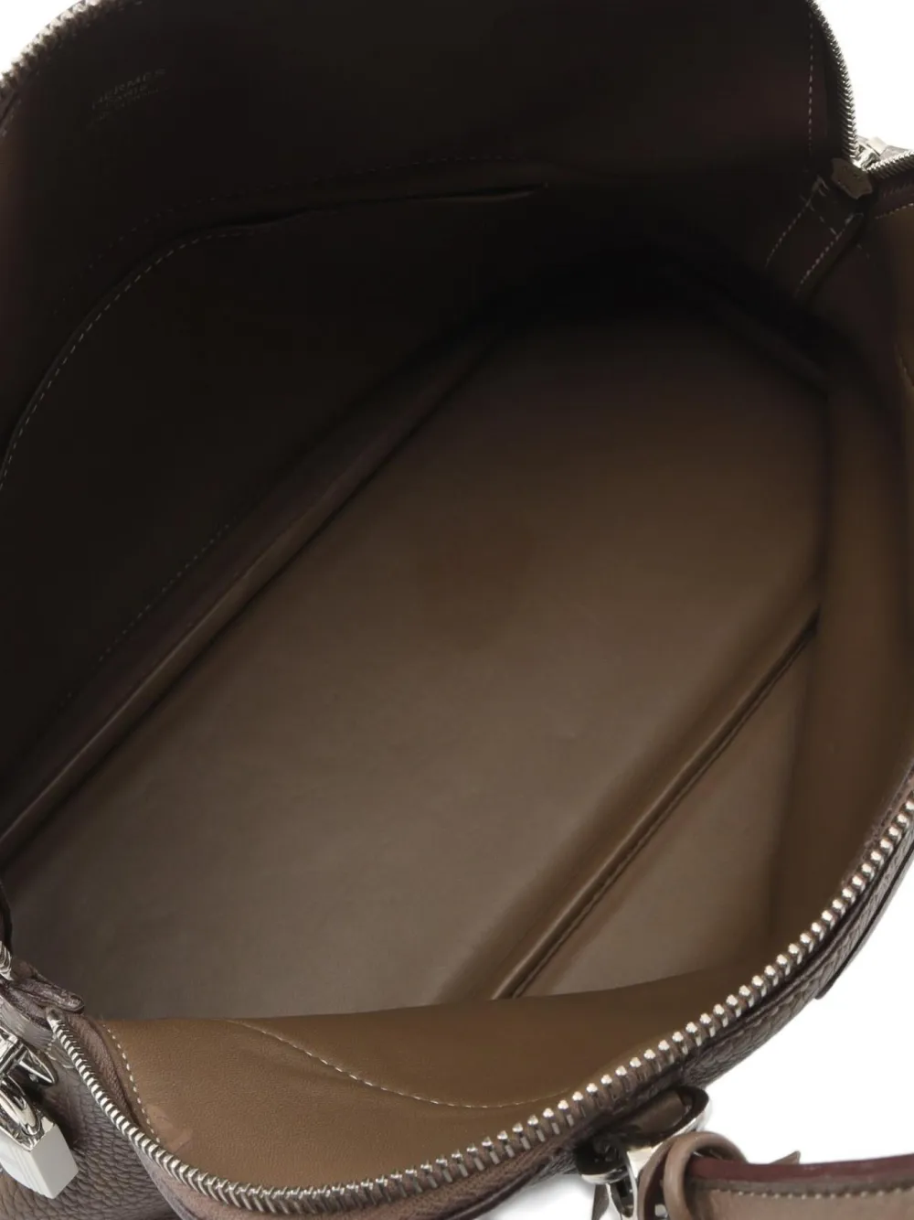 Pre-owned Hermes 2017 Bolide 31 Two-way Handbag In Brown