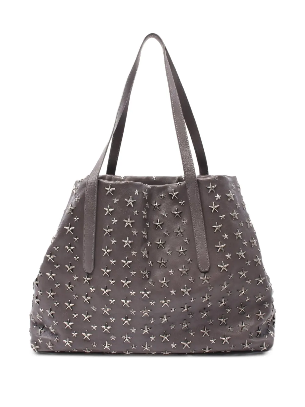 Jimmy Choo Pre-Owned 2000s stud-embellished tote bag | Grey | Image 1