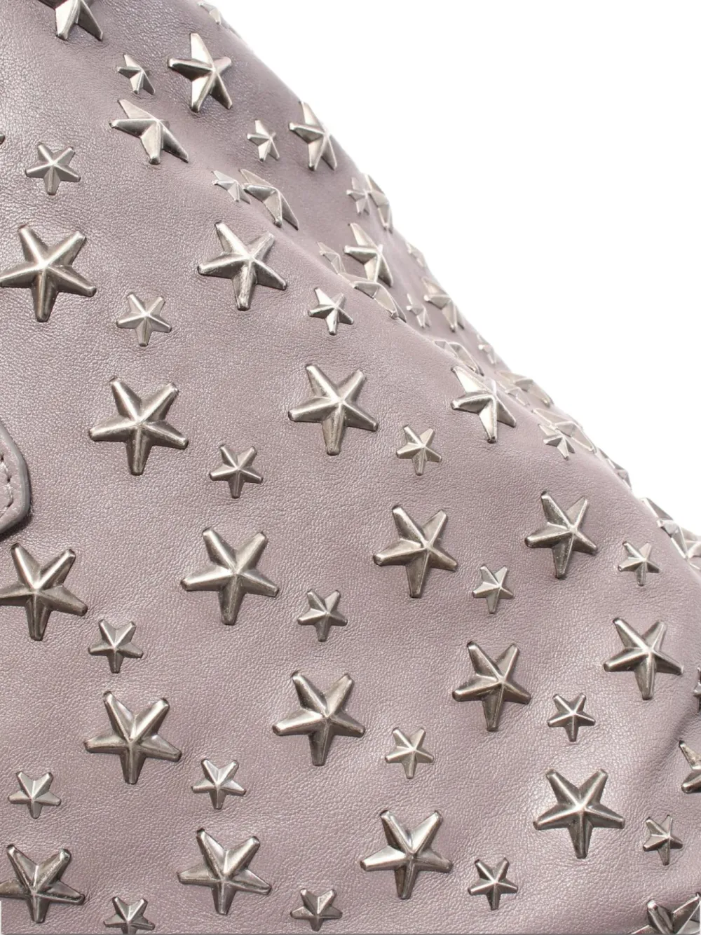 Pre-owned Jimmy Choo 2000s Stud-embellished Tote Bag In Gray