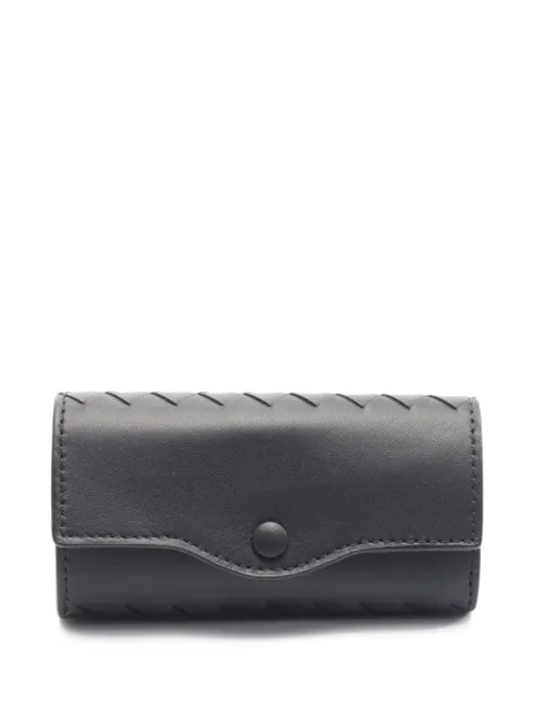 Bottega Veneta Pre-Owned 2020s Intrecciato leather key case