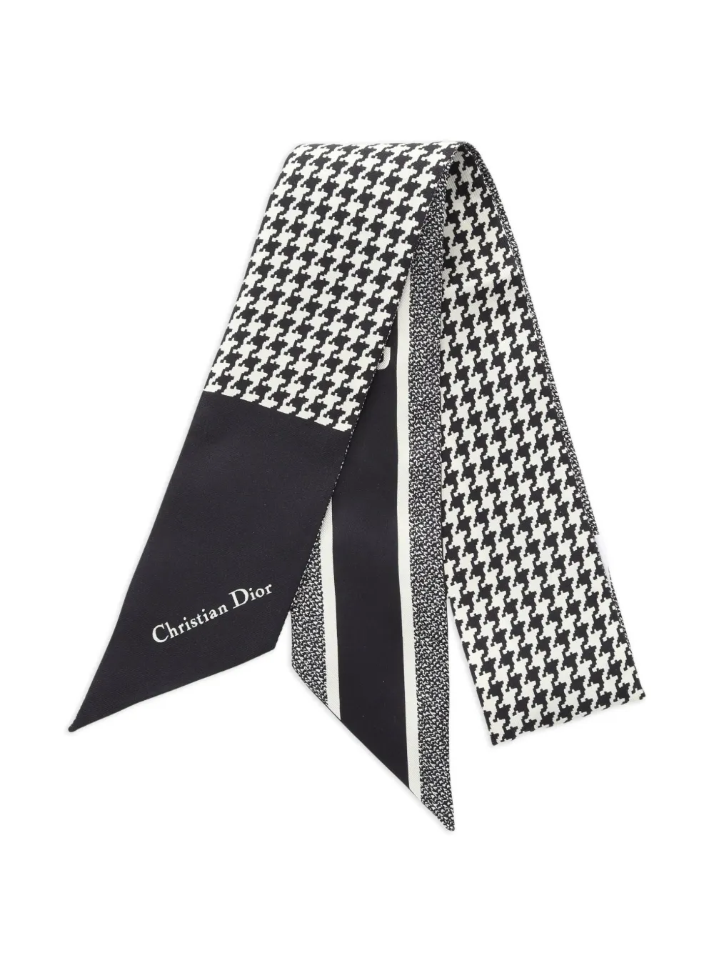 Christian Dior Pre-Owned 2010s Twilly scarf - ブラック Christian Dior Pre-Owned 2010s Twilly scarf - ブラック