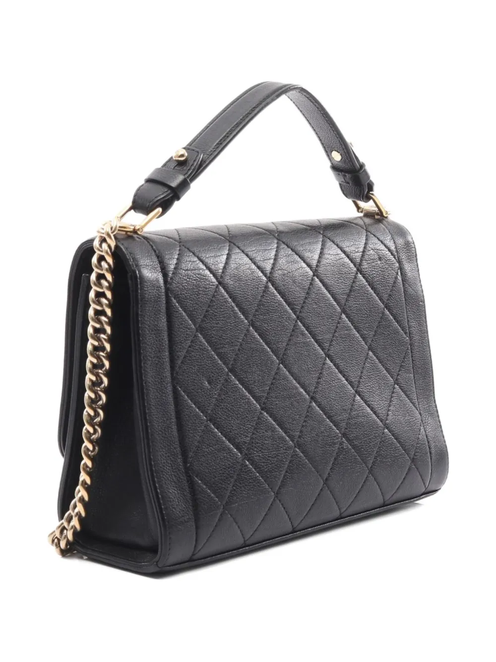 Pre-owned Chanel 2016 Click Label Chain Shoulder Bag