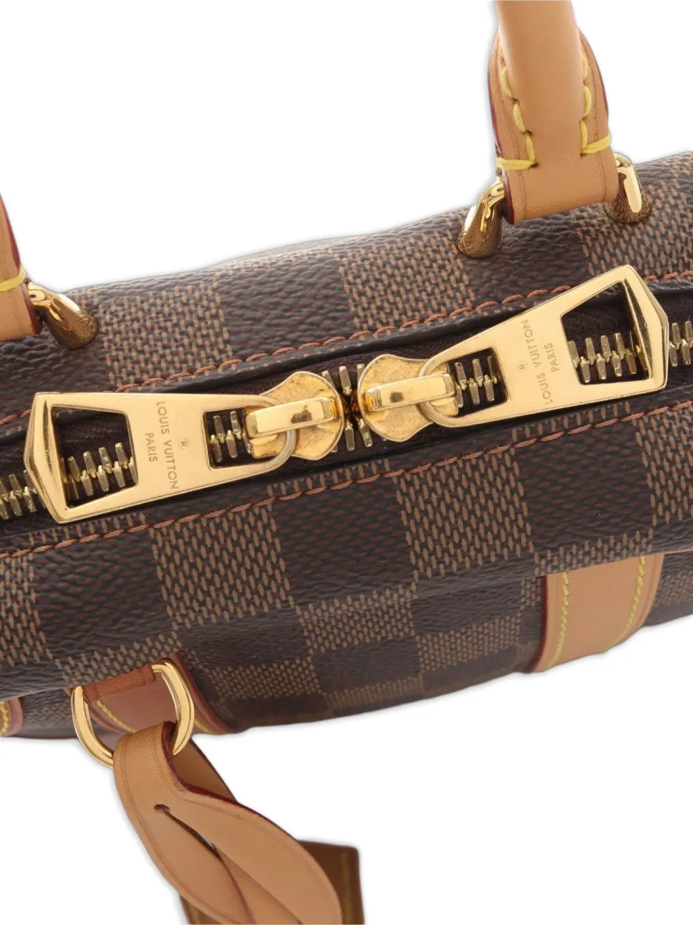 Pre-owned Louis Vuitton 2010s Valise Souple Bb Damier Ebene Chain Handbag