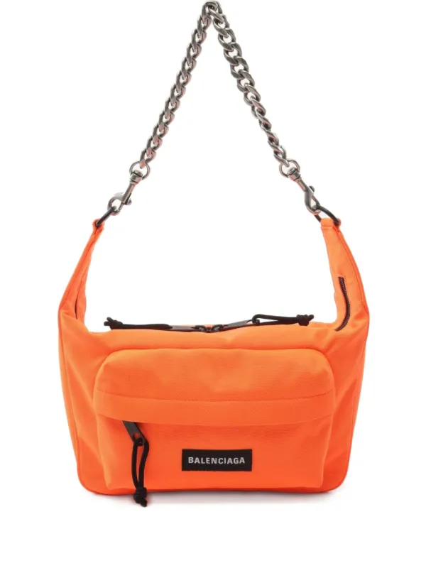 Balenciaga Pre-Owned chain-strap Shoulder Bag Orange