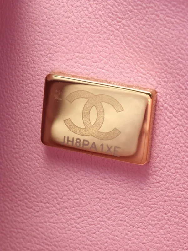 CHANEL Pre-Owned 2021 Matelasse W Flap Leather Shoulder Bag Pink  FARFETCH IN