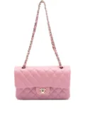 CHANEL Pre-Owned 2021 Matelasse W Flap leather shoulder bag - Pink