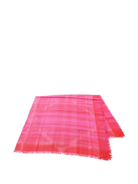 Christian Dior Pre-Owned 2010s frayed-detailing scarf 