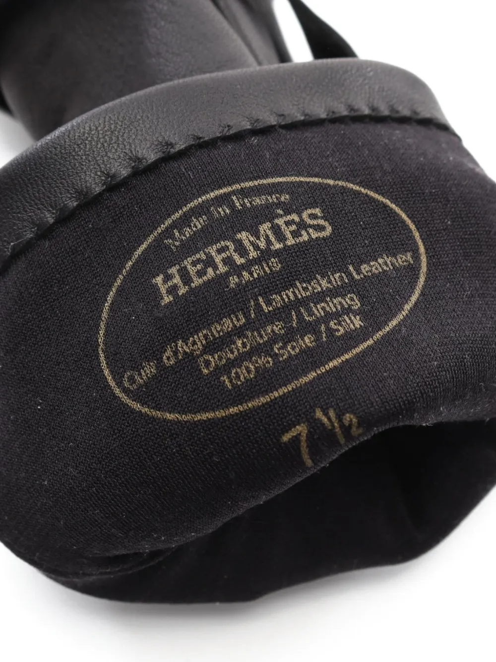 Pre-owned Hermes 2010s Stud-embellished Leather Gloves