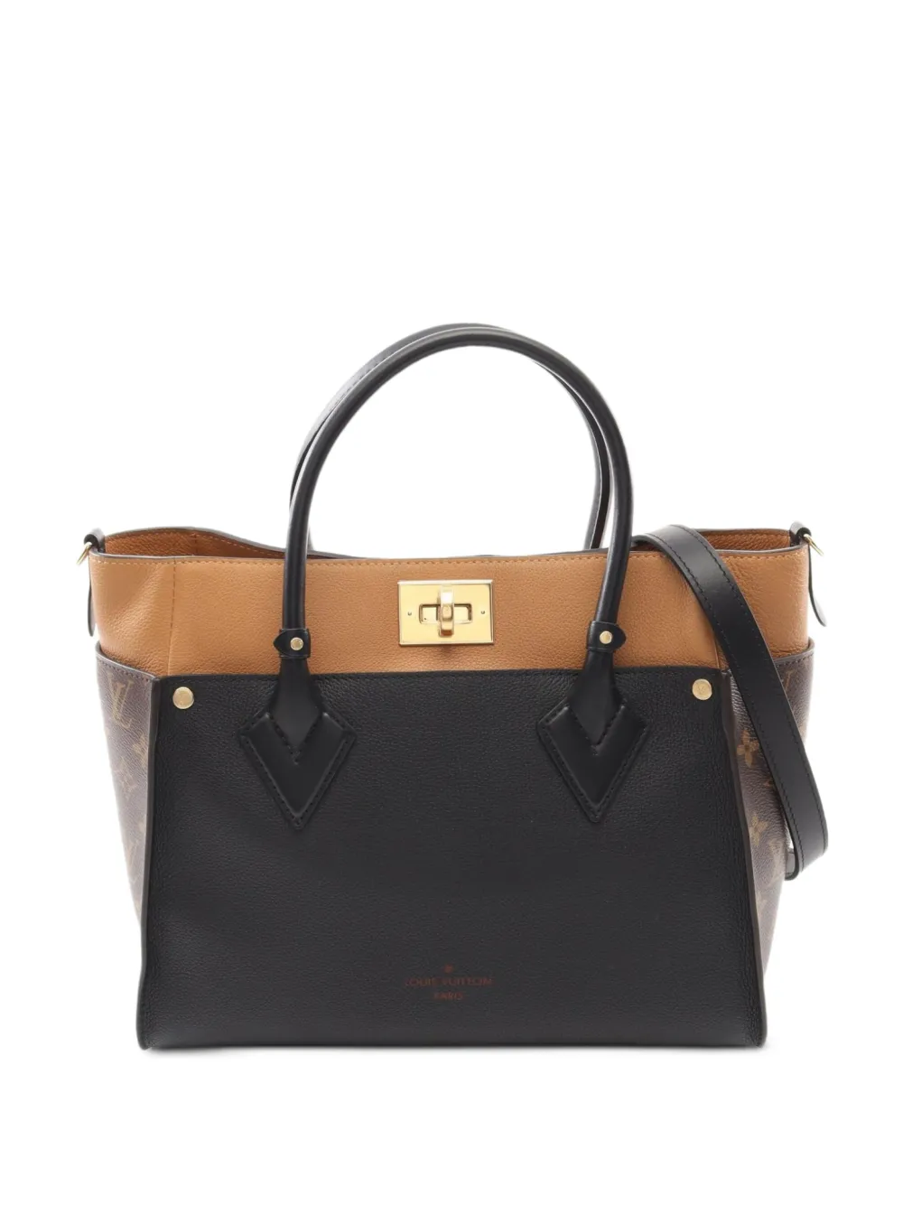Louis Vuitton Pre-Owned 2021s On My Side MM Monogram handbag | Black | Image 1