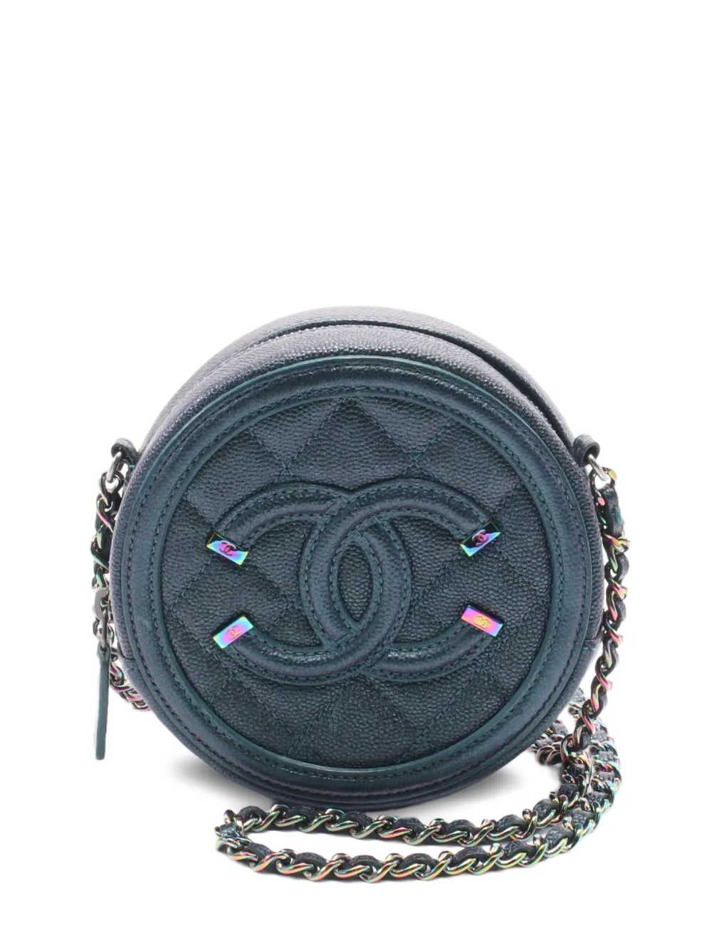 CHANEL Pre-Owned 2018-2019 Figley ショルダーバッグ - グリーン CHANEL Pre-Owned 2018-2019 Figley ショルダーバッグ - グリーン