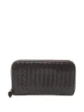 Bottega Veneta Pre-Owned 2000s Intrecciato zipper wallet - Brown