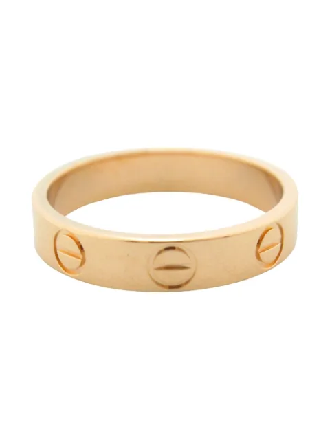 Cartier 2010s 18K rose gold mini Love ring