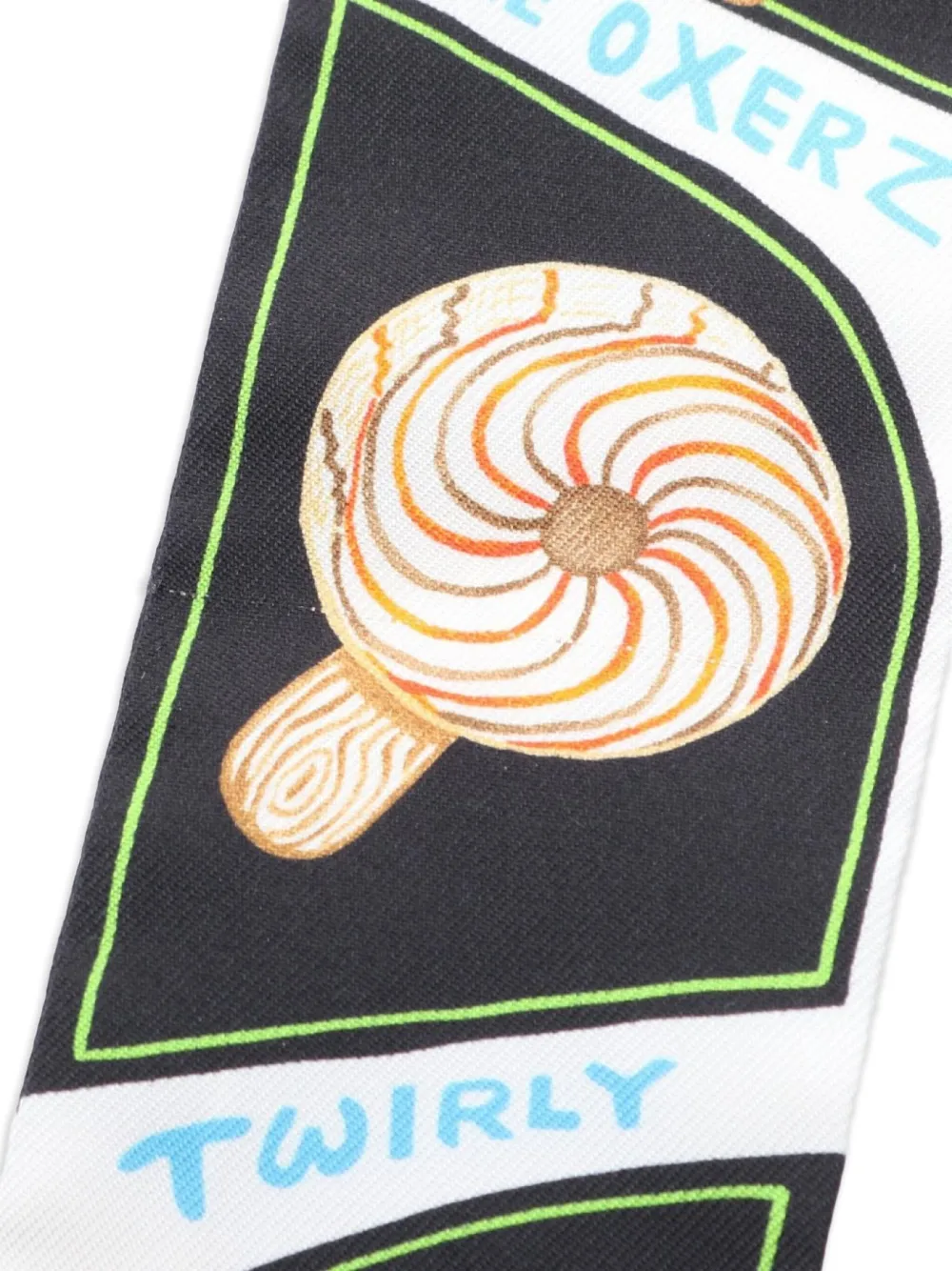 Hermès Pre-Owned 2010s Twilly Funny Ice Cream scarf | Image 2