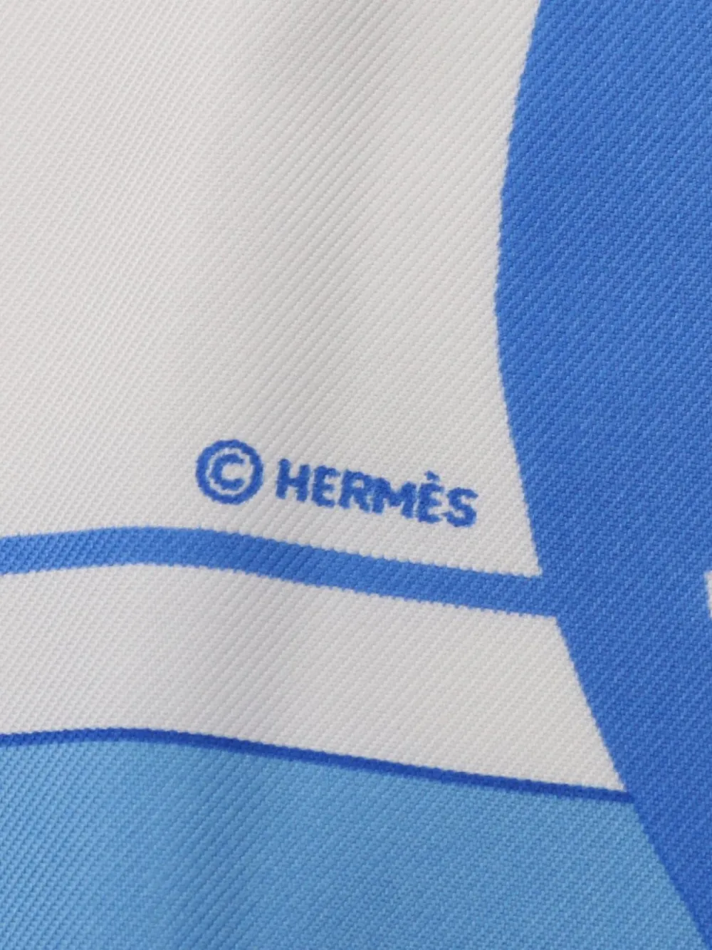 Pre-owned Hermes 2000s Carrés 90 Vive Les Champions! Silk Scarf