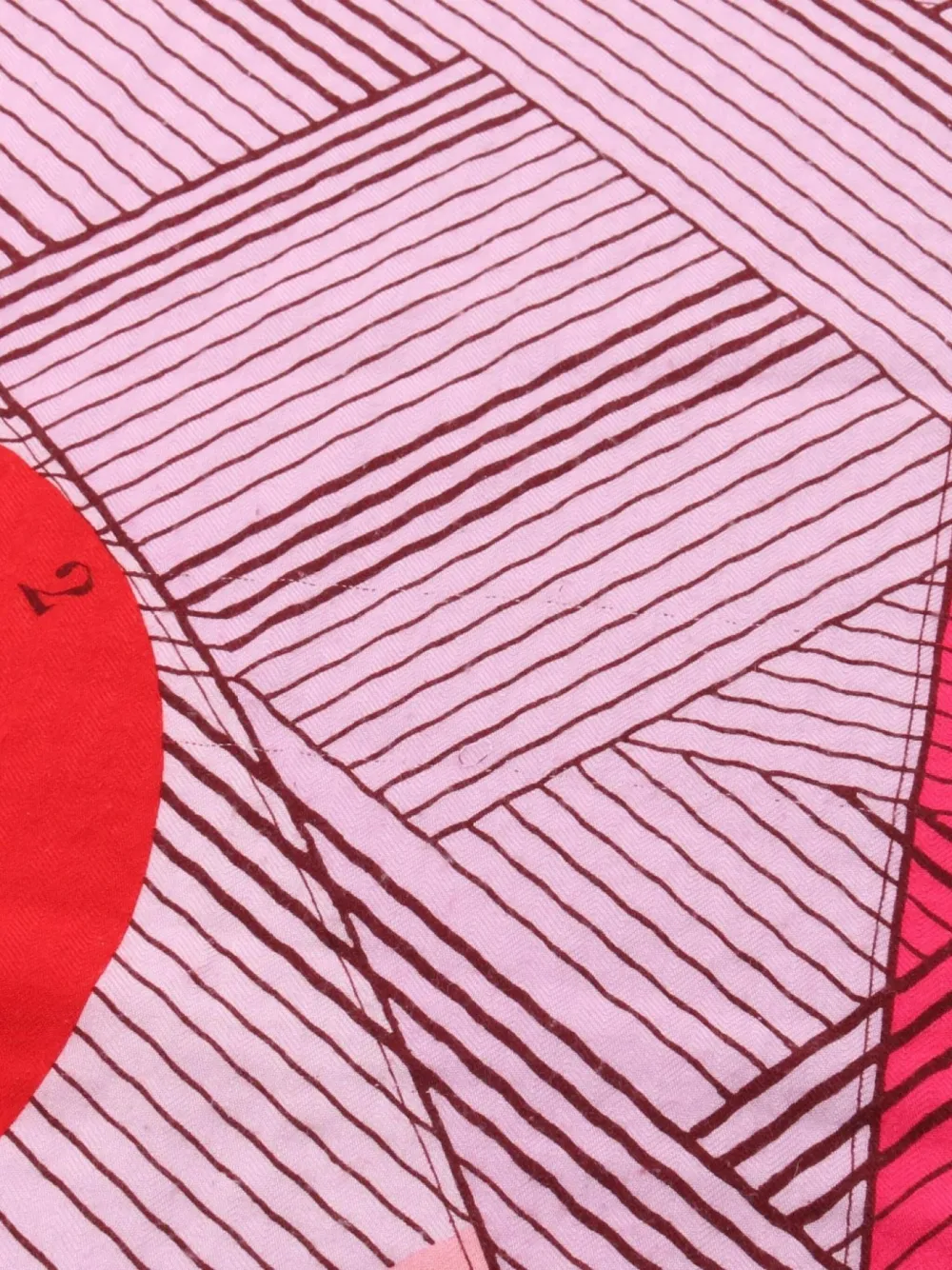 Pre-owned Hermes 200s Jeu Des Omnibus Et Dames Blanches Silk Scarf In Pink