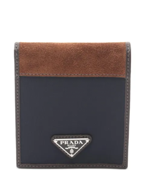 Prada Pre-Owned 2020s suede trim wallet