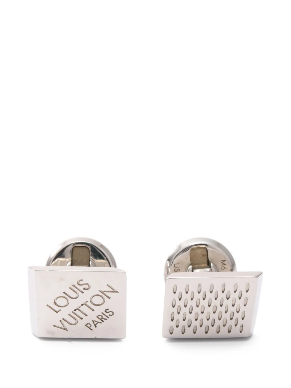 Louis Vuitton Pre-Owned 2018 logo-engraved cufflinks | Image 2
