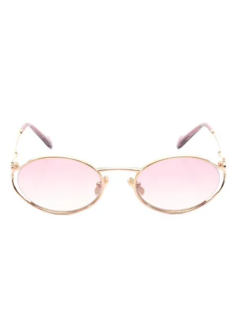 Miu Miu Pre-Owned 2010s oval-frame sunglasses