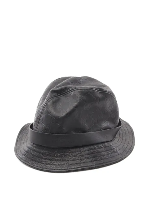 Gucci Pre-Owned 10s Guccissima leather bucket hat