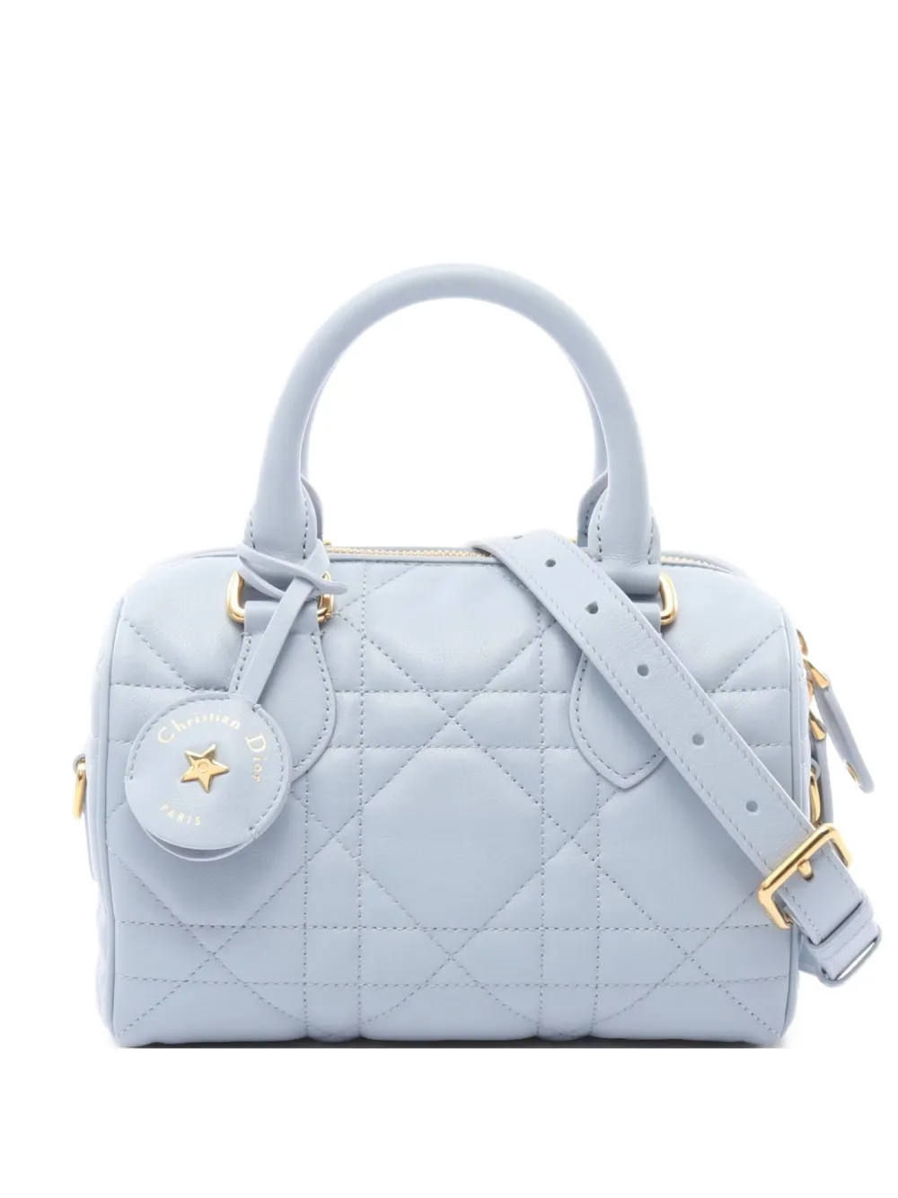 Christian Dior Pre-Owned 2010s Groove 20 quilted leather handbag - ブルー Christian Dior Pre-Owned 2010s Groove 20 quilted leather handbag - ブルー
