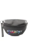 Givenchy Pre-Owned 2010s rainbow logo-embroidered belt bag - Black
