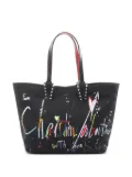 Christian Louboutin Pre-Owned 2020s small Cabata spike-embellished beach bag - Black