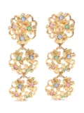 Saint Laurent Pre-Owned 2000s floral earrings - Gold